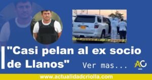 🚨 Casi lo pelan: atentado con fusiles contra Ágapo Gamboa Daza en Villavicencio
